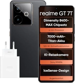 Realme GT 7T 256GB/12GB IceSense Black