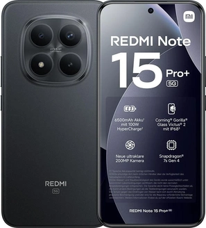 Xiaomi Redmi Note 15 Pro+ 5G 512GB/12GB Black