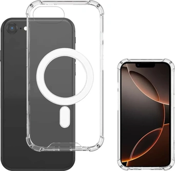 4smarts Hybrid Case Ibiza MagSafe for Apple iPhone 16e Transparent