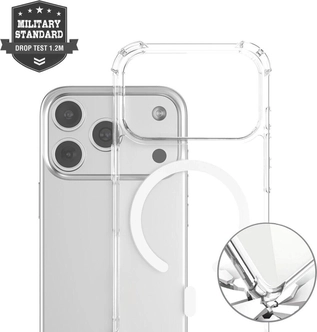 4smarts Hybrid Case Ibiza MagSafe for Apple iPhone 17 Pro Transparent
