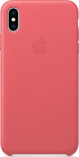 Apple Leather Case for iPhone XS Max Peony Pink