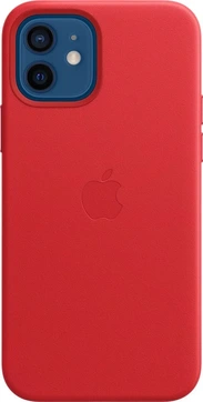 Apple Leather Case with MagSafe for iPhone 12/12 Pro (PRODUCT)RED
