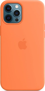 Apple Silicone Case with MagSafe for iPhone 12 Pro Max Kumquat