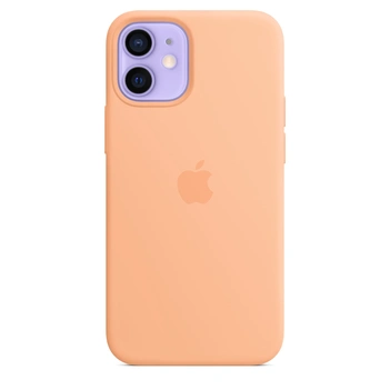 Apple Silicone Case with MagSafe for iPhone 12 Mini Cantaloupe