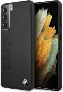 BMW Hard Cover Logo Imprint Signature Collection for Samsung Galaxy S21+ Black