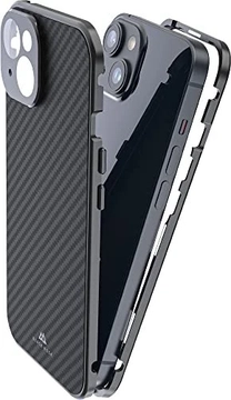 Black Rock 360° Glass Case for Apple iPhone 14 Carbon