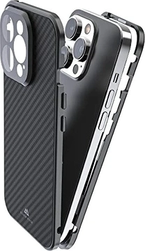 Black Rock 360° Glass Case for Apple iPhone 14 Pro Carbon