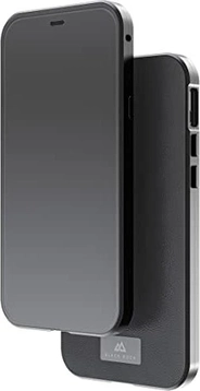 Black Rock 360° Glass Case Premium Leather for Apple iPhone 12/12 Pro Black