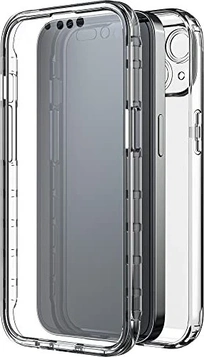 Black Rock 360° Clear Case for Apple iPhone 14 Transparent