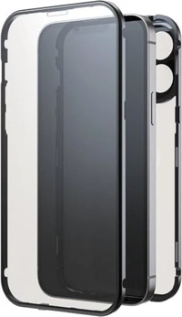Black Rock 360° Glass Case for Apple iPhone 15 Pro Max Transparent/Black