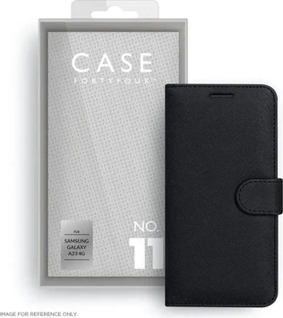 Case FortyFour No. 1 for Samsung Galaxy A23/A23 5G Cross Grain Black