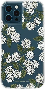 Case-Mate Rifle Paper Co. for Apple iPhone 12 Pro Max Clear Hydrangea White