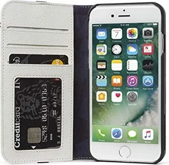 Decoded Wallet Case for Apple iPhone SE 2020/8/7/6s/6 White/Gray