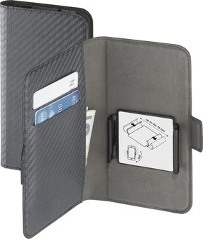 Hama Booklet Smart Move Carbon L Gray