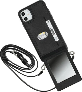 Hama Cross-Body-Cover Mirror for Apple iPhone 11 Black