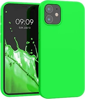 KWMobile TPU Silicone Case for Apple iPhone 12 Mini neonGreen