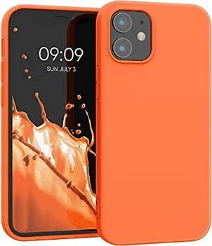 KWMobile TPU Silicone Case for Apple iPhone 12 Mini neonorange