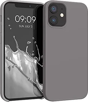 KWMobile TPU Silicone Case for Apple iPhone 12 Mini Titanium Grey
