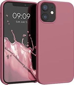 KWMobile TPU Silicone Case for Apple iPhone 12 Mini Deep Rusty Rose
