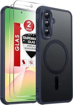 LeYi Phone Case for Samsung Galaxy A56 5G Transparent/Blue