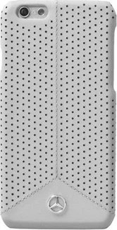 Mercedes-Benz Hard Cover Leather Perforated for Apple iPhone 6/6s Gray