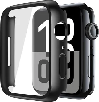 Misxi Protective cover for Apple Watch 11 46mm Black/Transparent, 2er-Pack