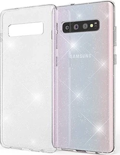 Nalia Glitter Case for Samsung Galaxy S10 Transparent