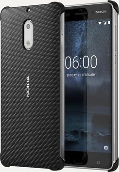 Nokia CC-802 Carbon Fibre Design Case for Nokia 6 Black