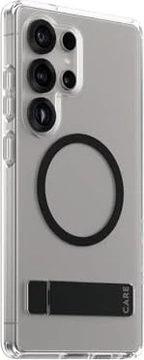 PanzerGlass Care Feature Case Kickstand Magnetic Qi for Samsung Galaxy S25 Ultra Transparent/Black