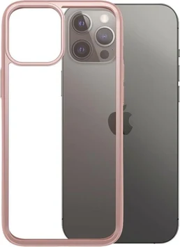 PanzerGlass Clear Case Color AntiBacterial Limited Edition for Apple iPhone 12 Pro Max Rose Gold