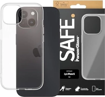PanzerGlass Safe Case for Apple iPhone 15 Transparent