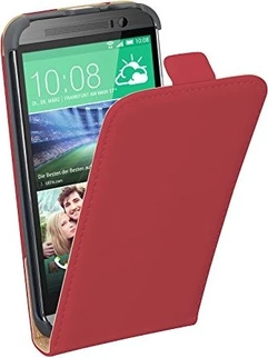 Pedea Flip Cover Premium for HTC One (M8) Red