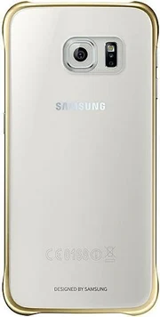 Samsung Clear Cover for Galaxy S6 gold