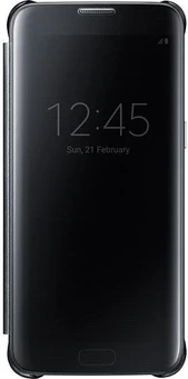 Samsung Clear View Cover for Galaxy S7 Edge Black