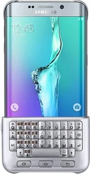 Samsung Keyboard Cover QWERTZ for Galaxy S6 Edge+ Silver