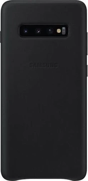 Samsung Leather Cover for Galaxy S10+ Black