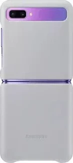 Samsung Leather Cover for Galaxy Z Flip light gray