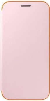 Samsung Neon Flip Cover for Galaxy A3 (2017) Pink
