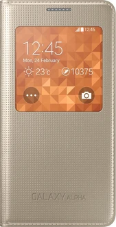 Samsung S-View Cover for Galaxy Alpha Silver
