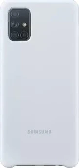 Samsung Silicone Cover for Galaxy A71 Silver