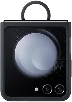 Samsung Silicone Case with Ring for Galaxy Z Flip 5 Indigo