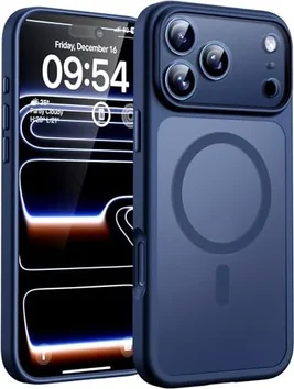 TOCOL Magnetic Case for Apple iPhone 17 Pro Max Transparent/Blue
