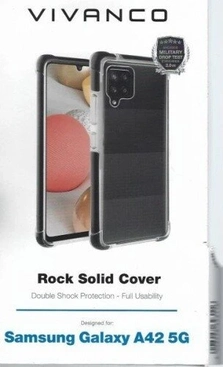 Vivanco Rock Solid for Samsung Galaxy A42 5G Black/Transparent