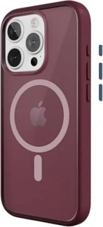 Woodcessories Clear Case MagSafe for Apple iPhone 15 Pro Red/matt