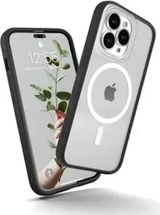 Woodcessories Clear Case MagSafe for Apple iPhone 15 Pro Black/klar