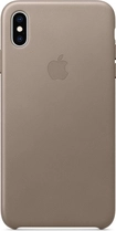 Apple Leather Case for iPhone XS Max Taupe