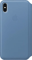 Apple Leather Folio Case for iPhone XS Max kornblumenblau