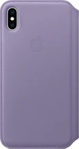 Apple Leather Folio Case for iPhone XS Max Lilac