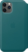 Apple Leather Folio Case for iPhone 11 Pro pfauenblau