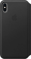 Apple Leather Folio Case for iPhone XS Max Black